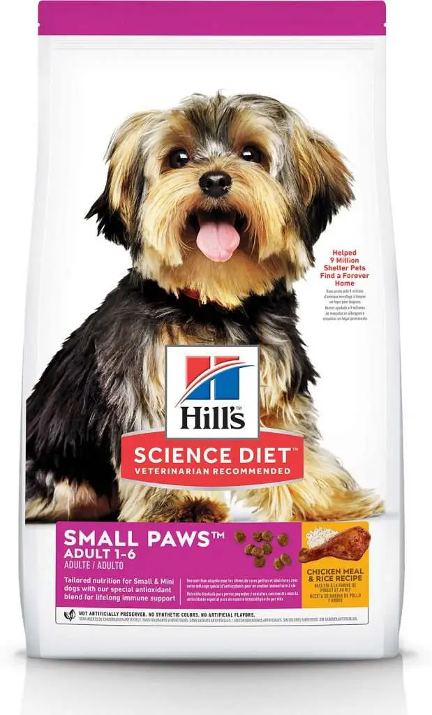 Hill's Science Diet Adult Small Paws Chicken Meal & Rice Recipe 